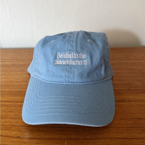 Baby Blue “Be Kind to the Planet Dammit!” Dad Cap - Picture 2 of 5